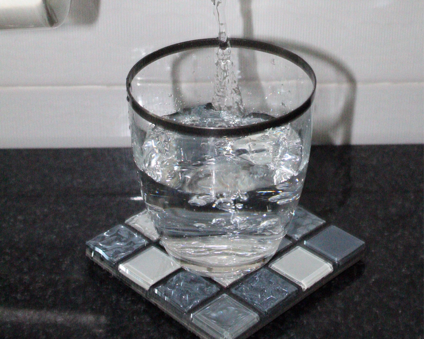 Cosmic Glass Tile Coaster