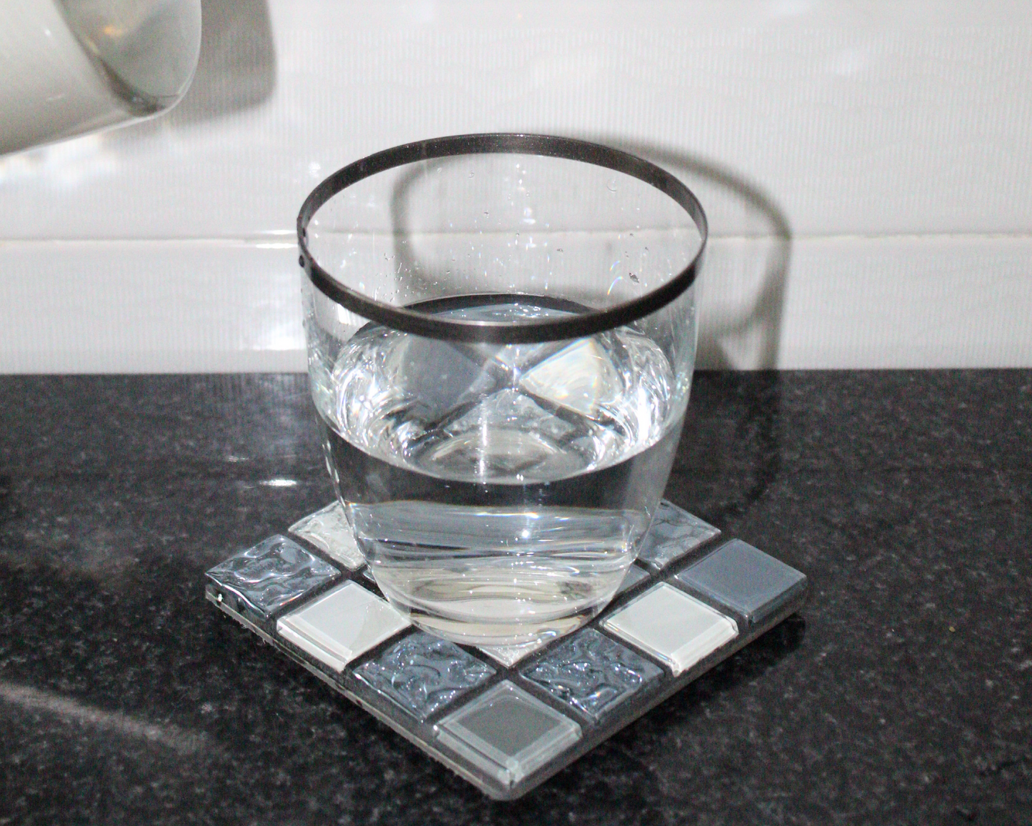 Cosmic Glass Tile Coaster